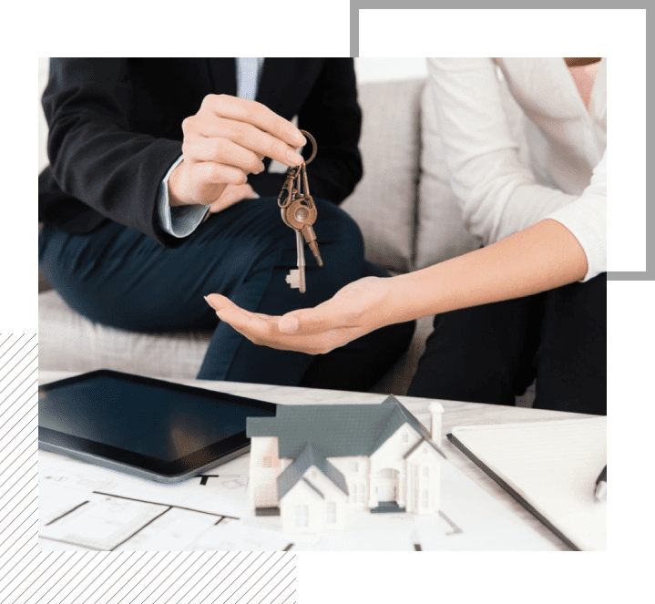 Saleswoman Giving House Key